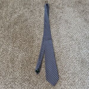 Lauren Ralph Lauren Blue Geometric Silk Tie